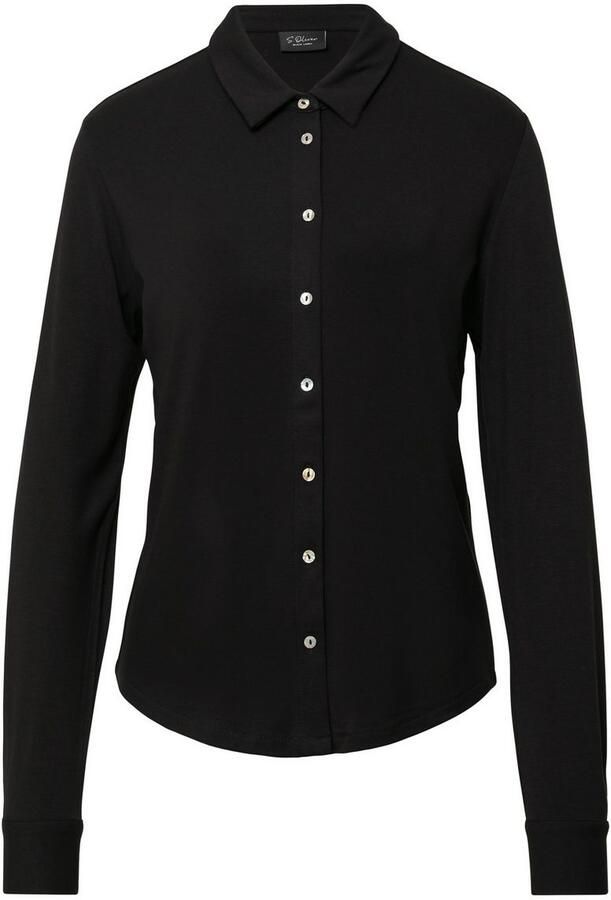 S.Oliver BLACK LABEL Regular fit blouseshirt van viscosemix