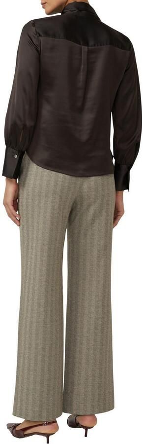 S.Oliver BLACK LABEL Satijnen blouse met elegante kraag-strik - Foto 3