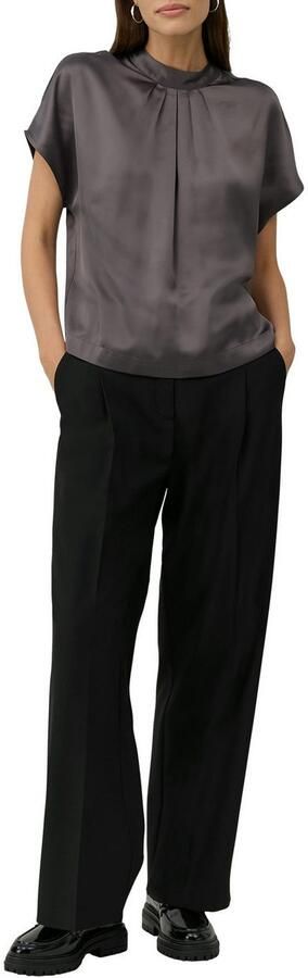 S.Oliver BLACK LABEL Satijnen blouse met plooien - Foto 3