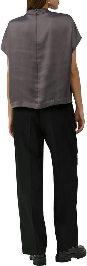 S.Oliver BLACK LABEL Satijnen blouse met plooien - Foto 2