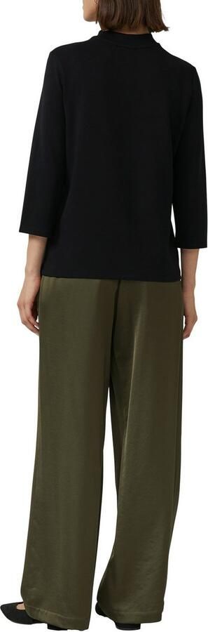 S.Oliver BLACK LABEL Shirt met 3 4 mouwen met pailletten en fijne hoge kraag - Foto 3