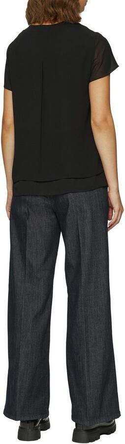 S.Oliver BLACK LABEL Shirtblouse in dubbel-laag-look en met v-halslijn - Foto 5