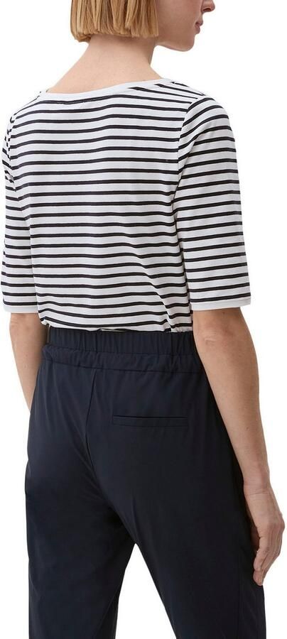 S.Oliver BLACK LABEL T-shirt met gestreepte look - Foto 3