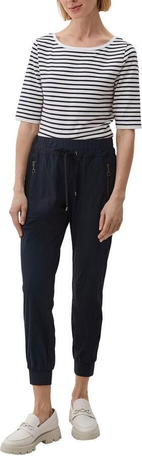 S.Oliver BLACK LABEL T-shirt met gestreepte look - Foto 4