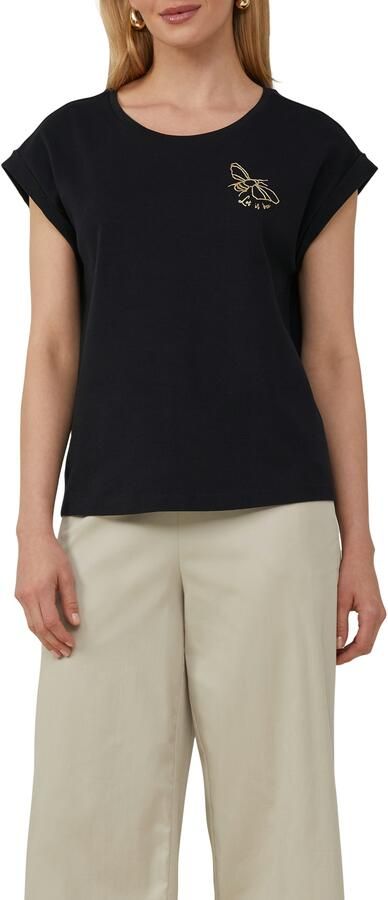 S.Oliver BLACK LABEL T-shirt met motiefprint - Foto 4