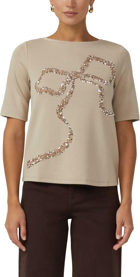 S.Oliver BLACK LABEL Relaxed fit T-shirt van viscosemix - Foto 4