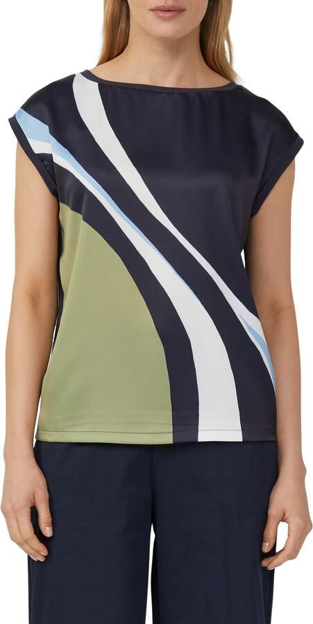 S.Oliver BLACK LABEL Comfort fit blousetop van katoenmix - Foto 4