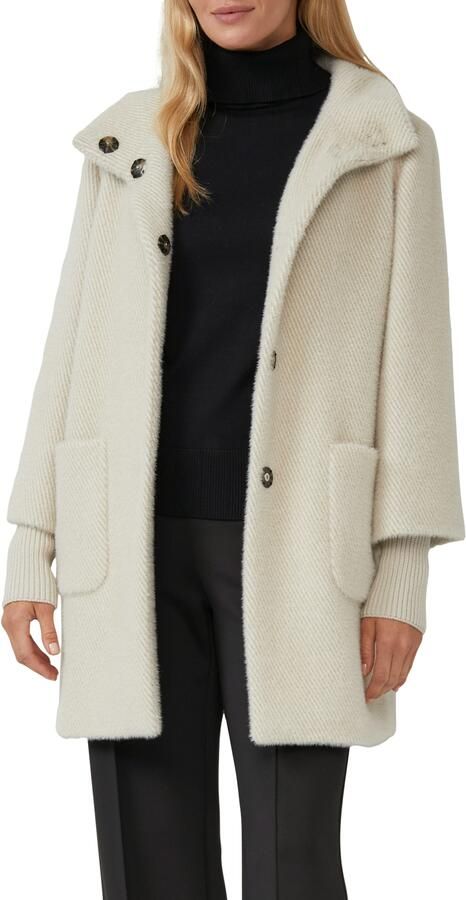 S.Oliver BLACK LABEL Regular fit lange jas met opstaande kraag - Foto 4