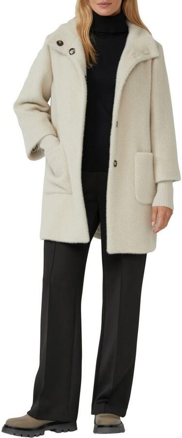 S.Oliver BLACK LABEL Regular fit lange jas met opstaande kraag - Foto 2