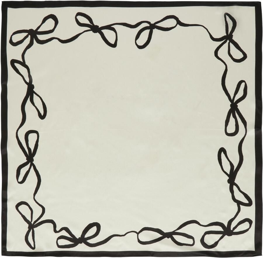 S.Oliver BLACK LABEL Zijden sjaaltje met strikprint