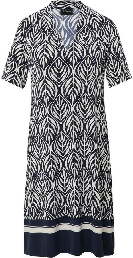 S.Oliver BLACK LABEL Soepele mini-jurk met all-over motief
