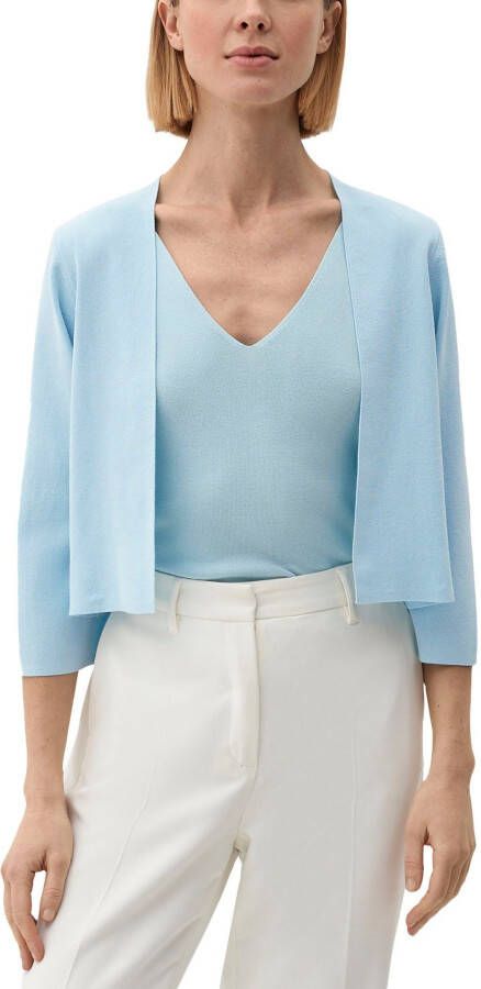 S.Oliver BLACK LABEL Kort gebreid jack met 3 4-mouwen