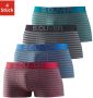 S.Oliver RED LABEL Beachwear Boxershort in hipstermodel met contrastkleurige weefband (set 4 stuks) - Thumbnail 1