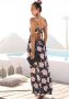 S.Oliver RED LABEL Beachwear Maxi-jurk met laag uitgesneden rug zomerjurk met all-over print strandjurk - Thumbnail 1