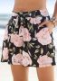 S.Oliver RED LABEL Beachwear Short met tailleband met trekkoord in bloemenprint korte broek - Thumbnail 1