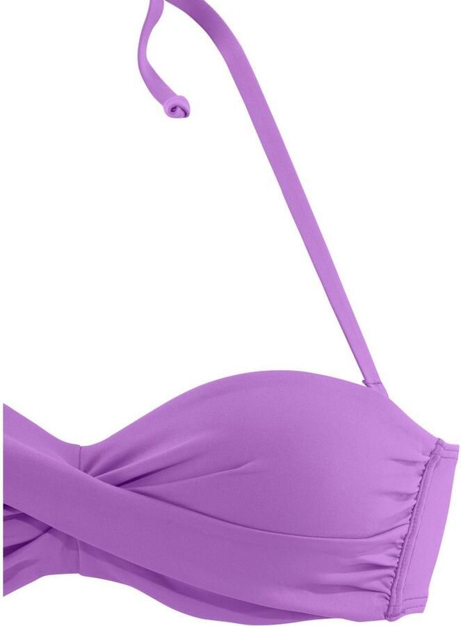 S.Oliver RED LABEL Beachwear Bandeau-bikinitop Spain in effen kleuren met wikkel-look - Foto 2