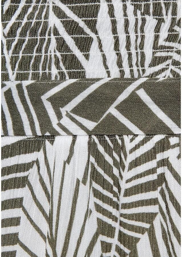 S.Oliver RED LABEL Beachwear Bandeau-jumpsuit en all-over print (Met een bindceintuur)