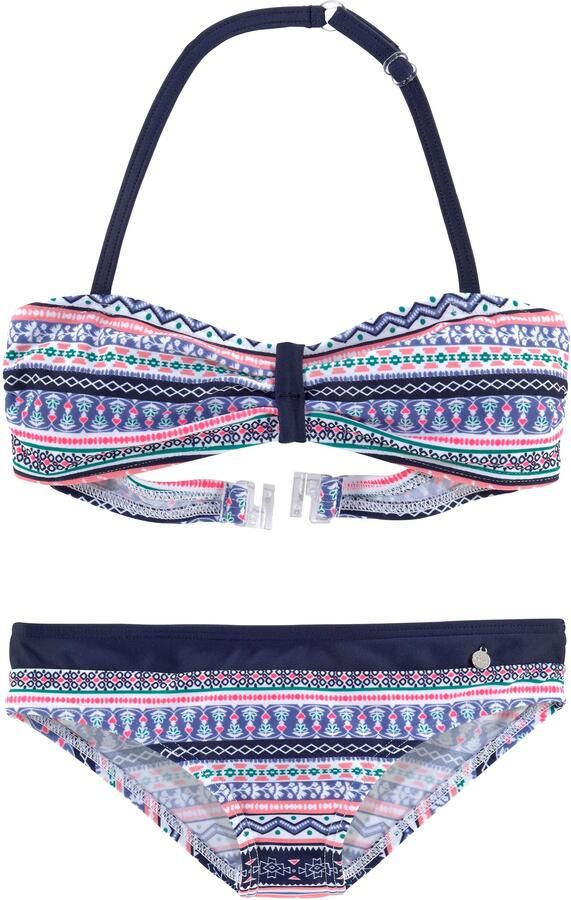 S.Oliver RED LABEL Beachwear Bandeaubikini Barcelona Kids in pittige streep-look - Foto 3