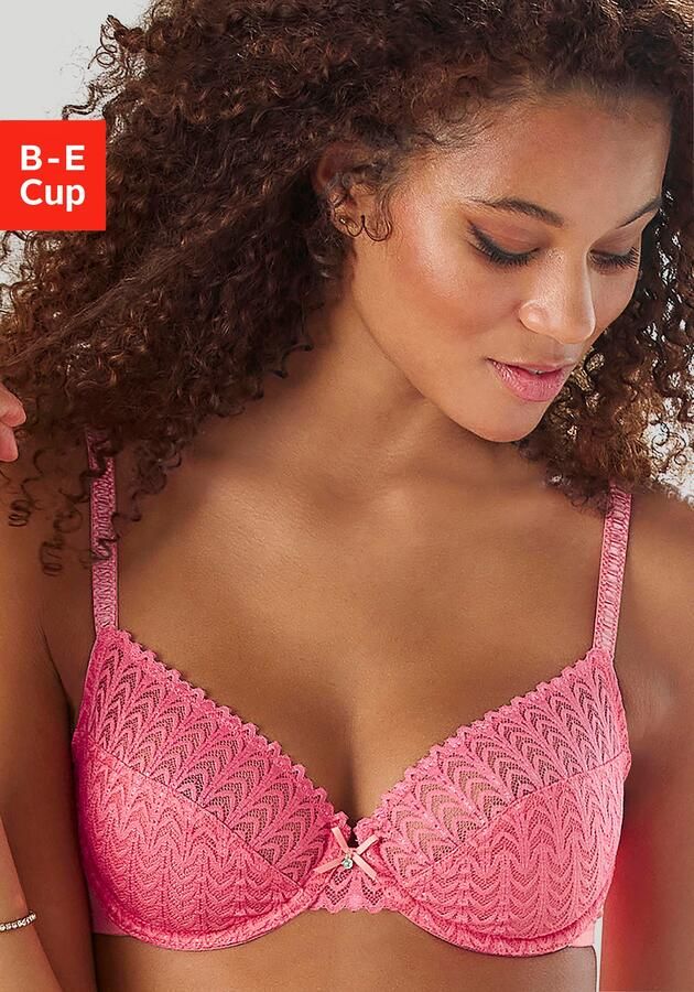 S.Oliver RED LABEL Beachwear Beugel-bh met transparante bovenste cuphelften van grafische kant dessous - Foto 3