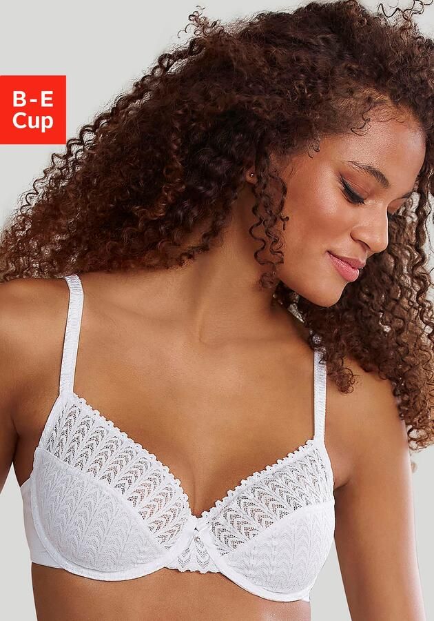 S.Oliver RED LABEL Beachwear Beugel-bh met transparante bovenste cuphelften van grafische kant dessous - Foto 4