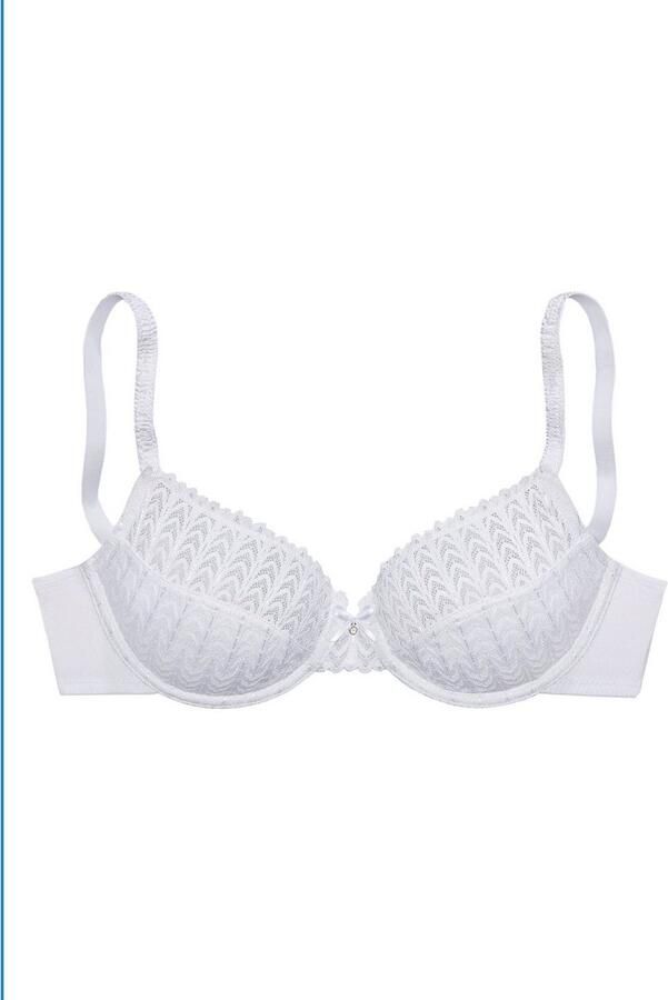 S.Oliver RED LABEL Beachwear Beugel-bh met transparante bovenste cuphelften van grafische kant dessous - Foto 3