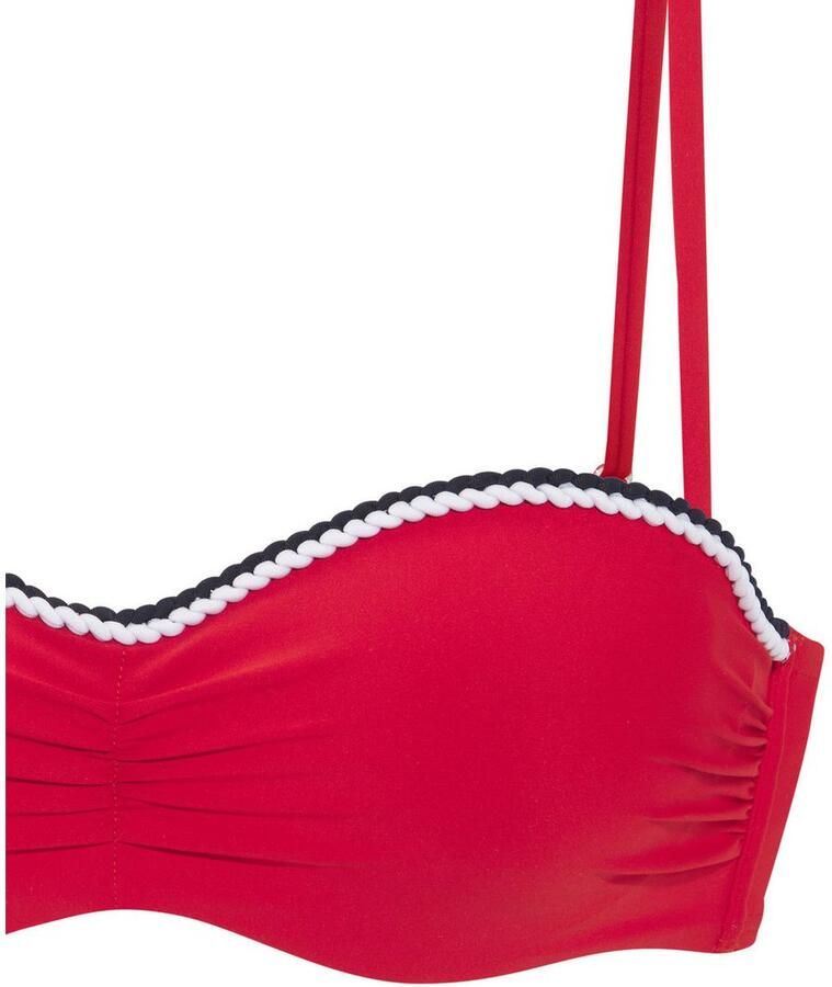 S.Oliver RED LABEL Beachwear Beugelbandeau bikinitop JUNIS met gevlochten details