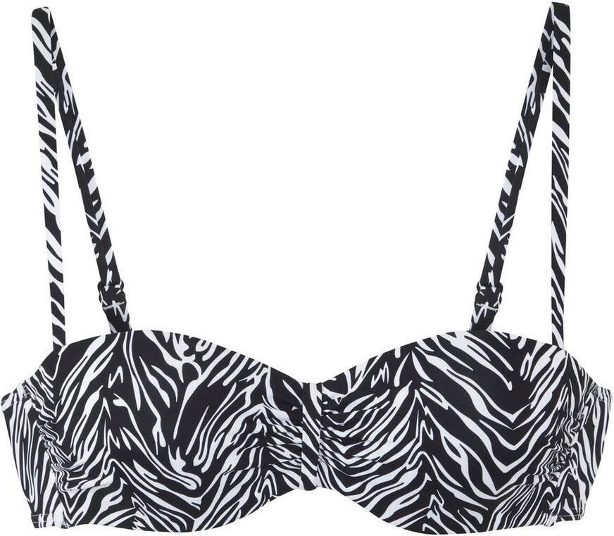 S.Oliver RED LABEL Beachwear Beugelbandeau bikinitop Kanto in animaldesign
