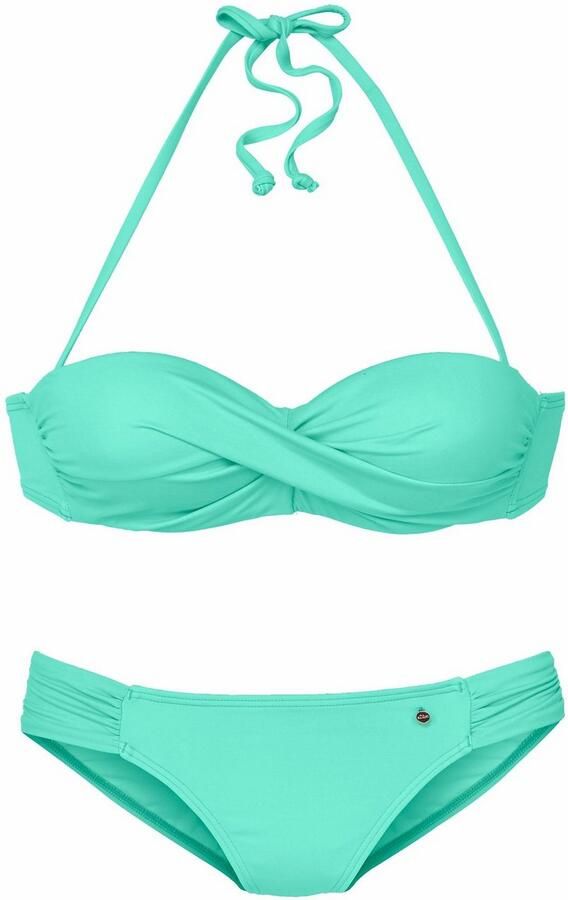 S.Oliver RED LABEL Beachwear Beugelbikini in bandeaumodel met ruches - Foto 3