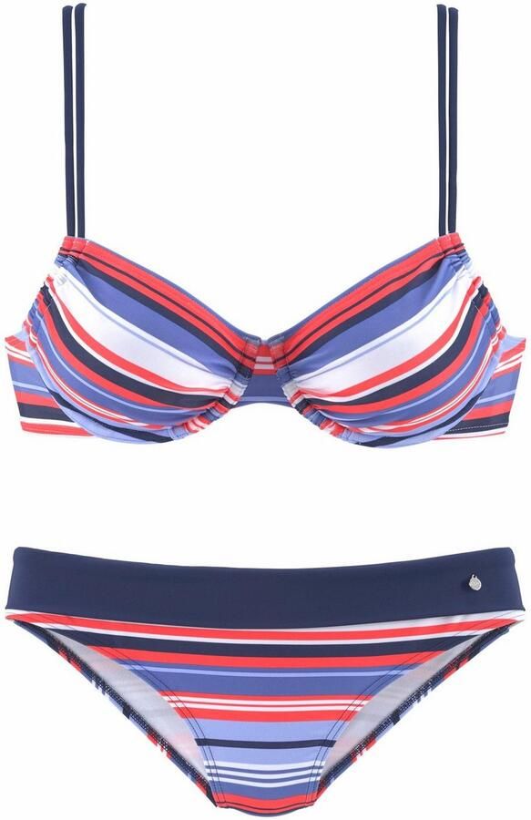 S.Oliver RED LABEL Beachwear Beugelbikini met maritieme strepen - Foto 3
