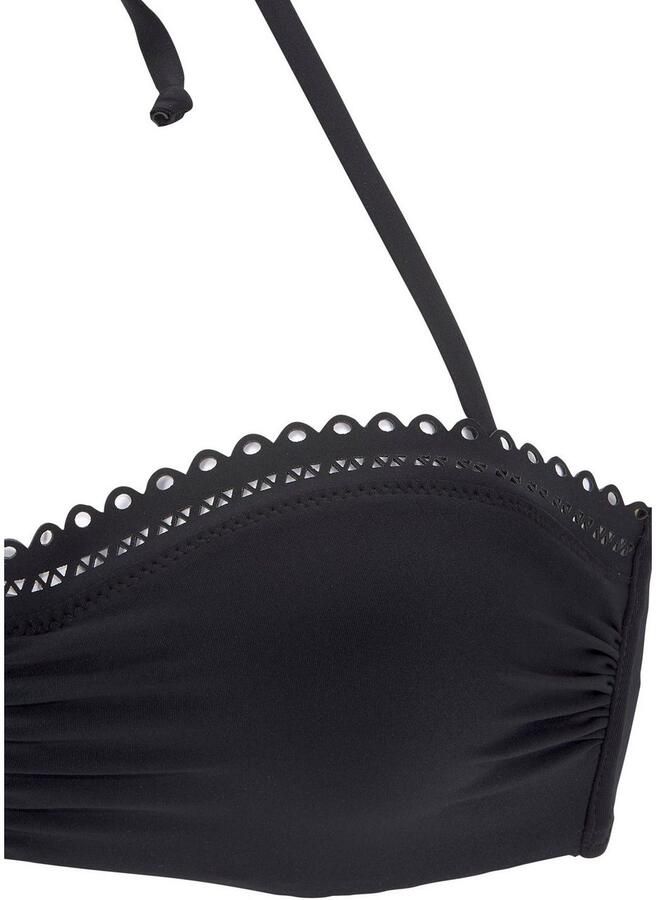 S.Oliver RED LABEL Beachwear Beugelbikinitop in bandeaumodel Aiko met gehaakte look - Foto 2