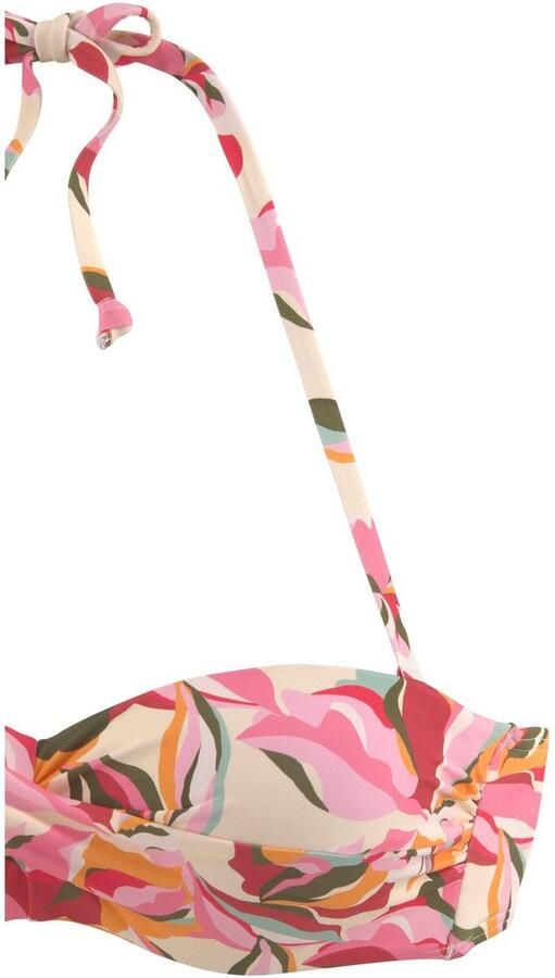 S.Oliver RED LABEL Beachwear Beugelbikinitop in bandeaumodel Bauhinia met gebloemd design - Foto 2