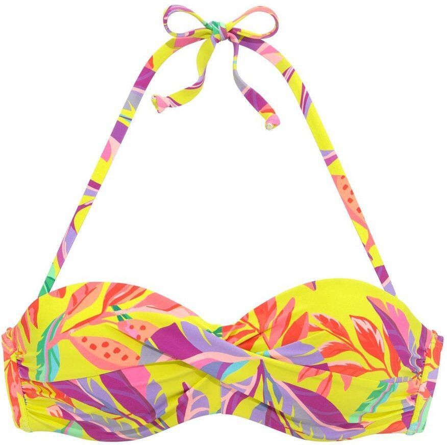 S.Oliver RED LABEL Beachwear Beugelbikinitop in bandeaumodel Mallorca in wikkellook - Foto 4