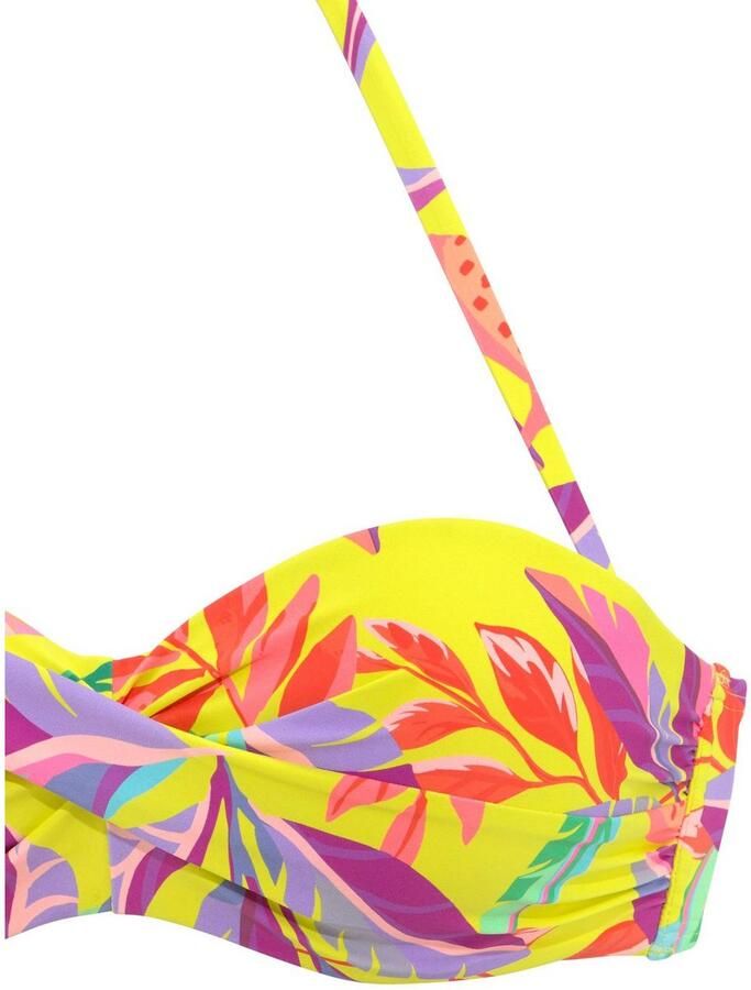 S.Oliver RED LABEL Beachwear Beugelbikinitop in bandeaumodel Mallorca in wikkellook