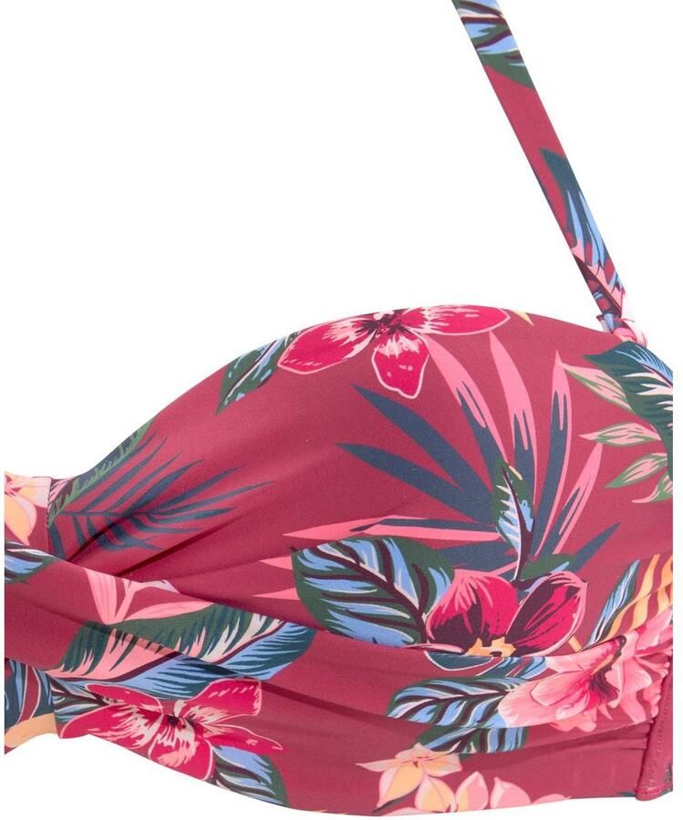 S.Oliver RED LABEL Beachwear Beugelbikinitop in bandeaumodel MARIKA in wikkel-look - Foto 2