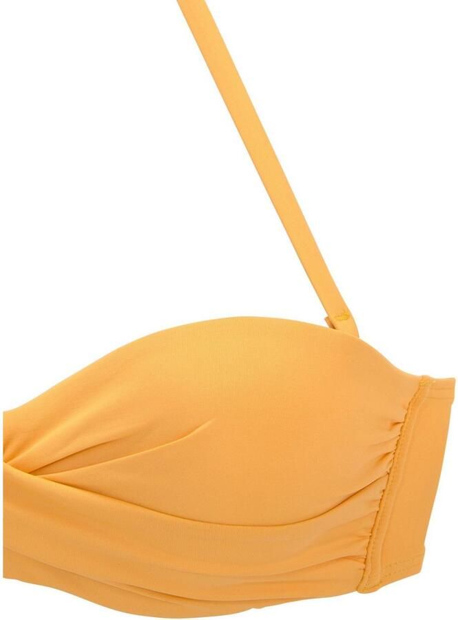 S.Oliver RED LABEL Beachwear Beugelbikinitop in bandeaumodel Rome in wikkellook