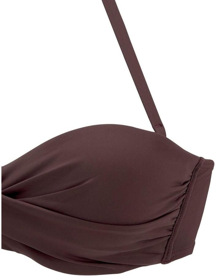 S.Oliver RED LABEL Beachwear Beugelbikinitop in bandeaumodel Rome in wikkellook