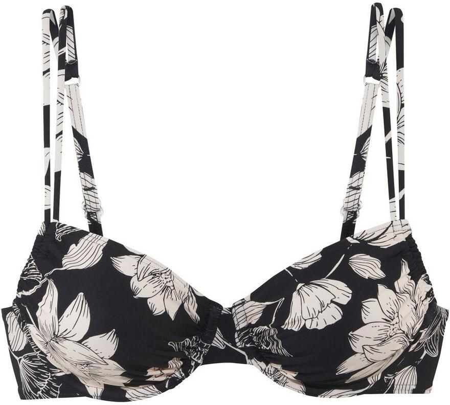 S.Oliver RED LABEL Beachwear Beugelbikinitop Lady met een bloemmotief