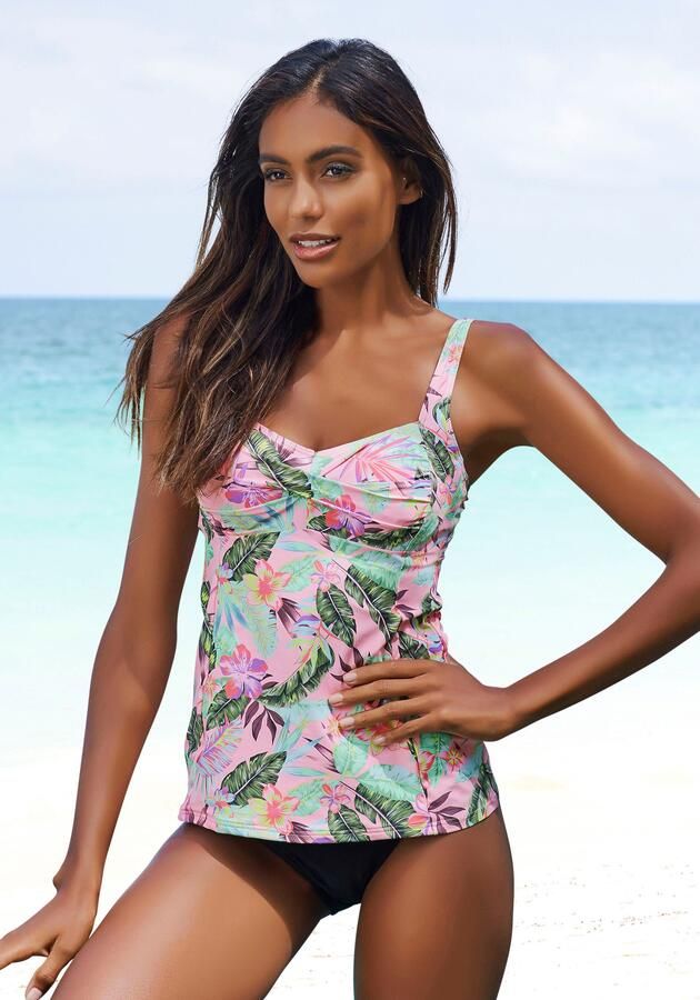 S.Oliver RED LABEL Beachwear Beugeltankinitop AZALEA met tropische print - Foto 4