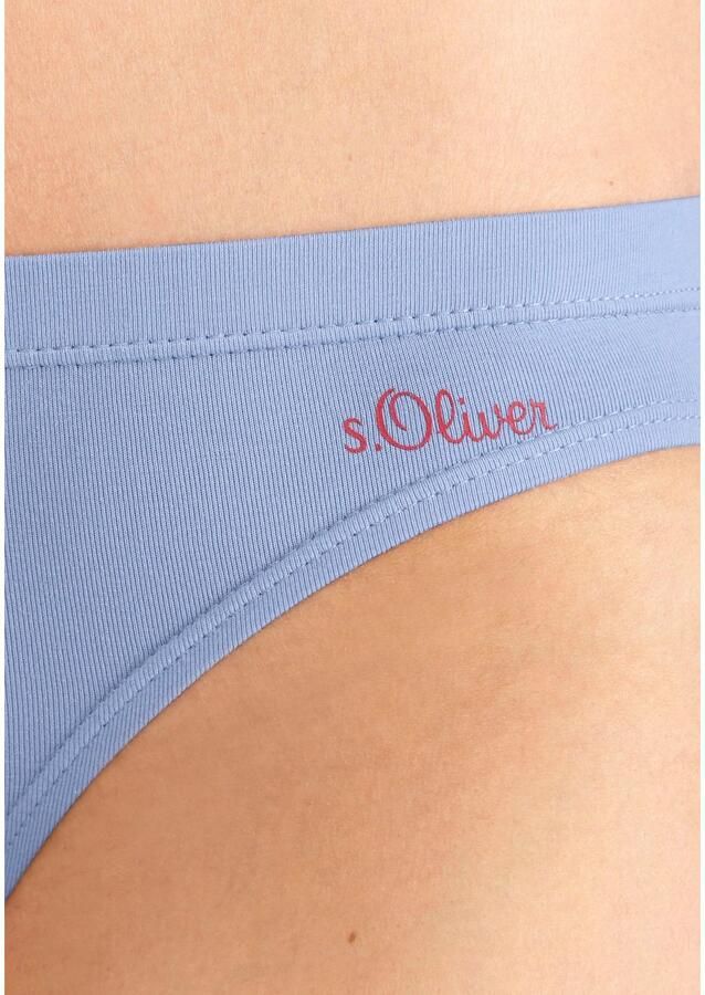 S.Oliver RED LABEL Beachwear Bikinibroekje elastische katoenkwaliteit (3 stuks)