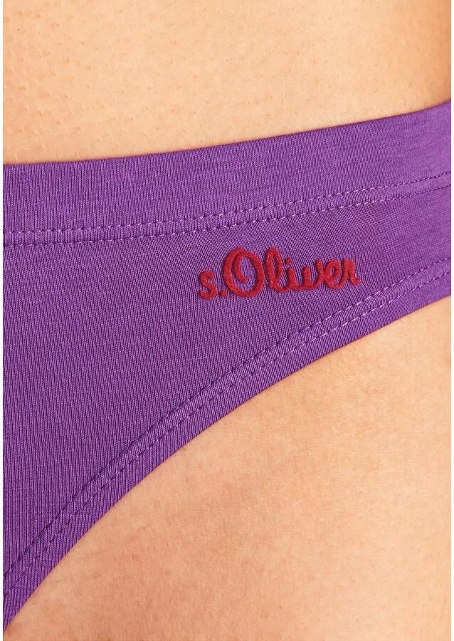 S.Oliver RED LABEL Beachwear Bikinibroekje elastische katoenkwaliteit (3 stuks)