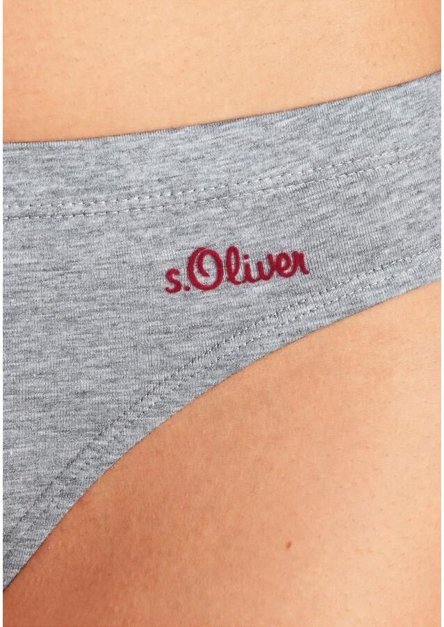 S.Oliver RED LABEL Beachwear Bikinibroekje elastische katoenkwaliteit (3 stuks)