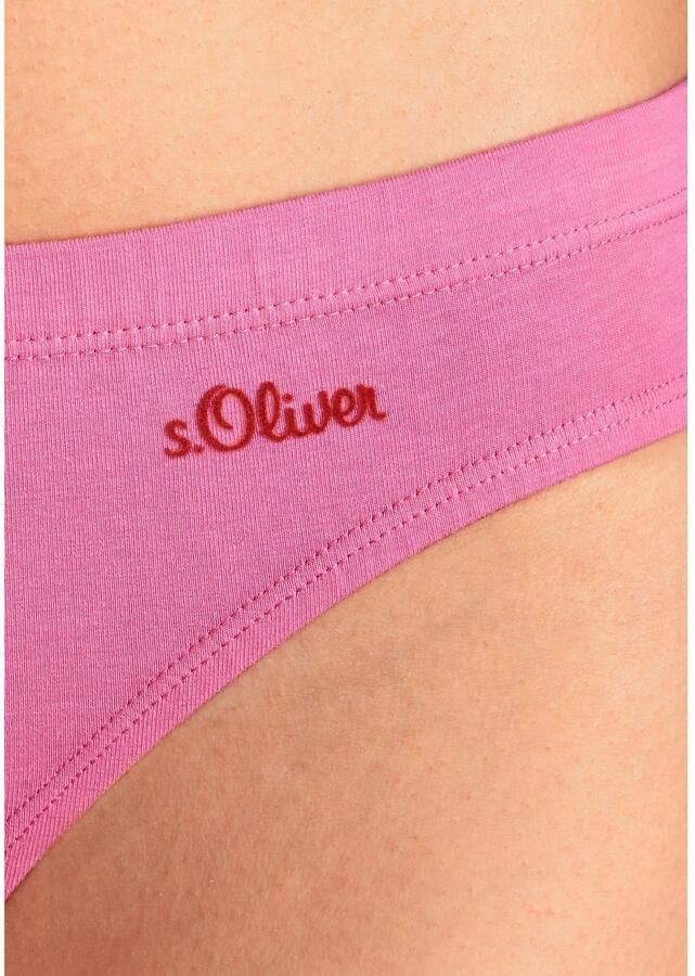 S.Oliver RED LABEL Beachwear Bikinibroekje elastische katoenkwaliteit (3 stuks)