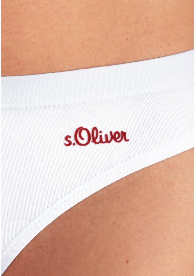 S.Oliver RED LABEL Beachwear Bikinibroekje elastische katoenkwaliteit (3 stuks)