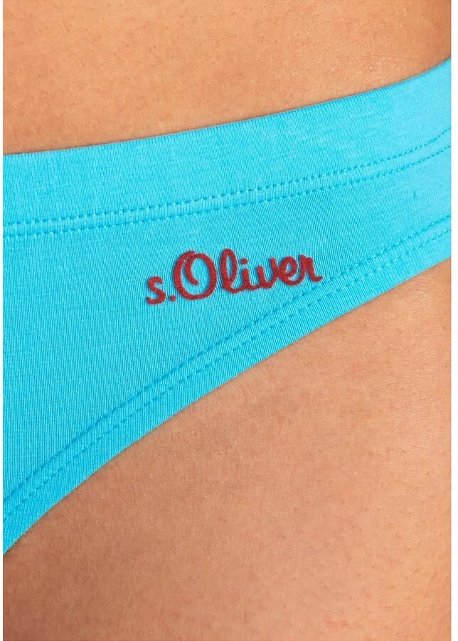 S.Oliver RED LABEL Beachwear Bikinibroekje elastische katoenkwaliteit (3 stuks)
