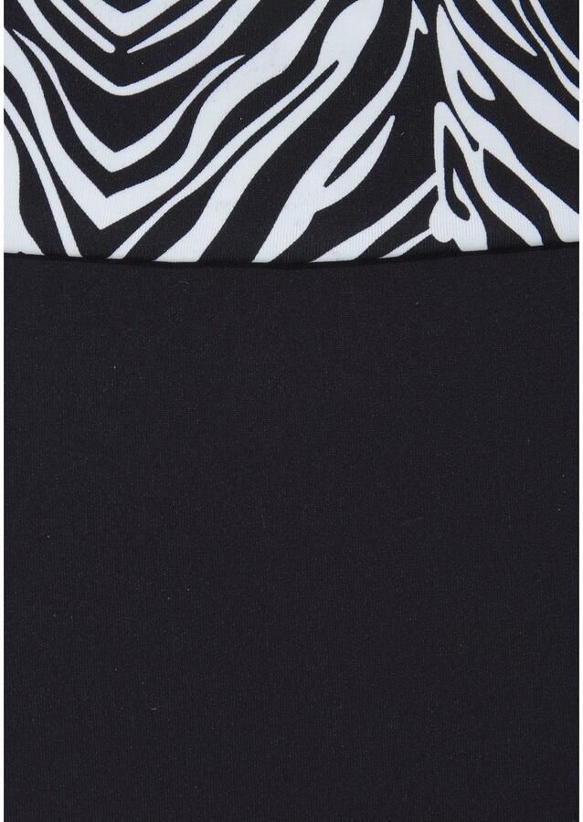 S.Oliver RED LABEL Beachwear Bikinibroekje Kanto met omgeslagen tailleband in dieren-design