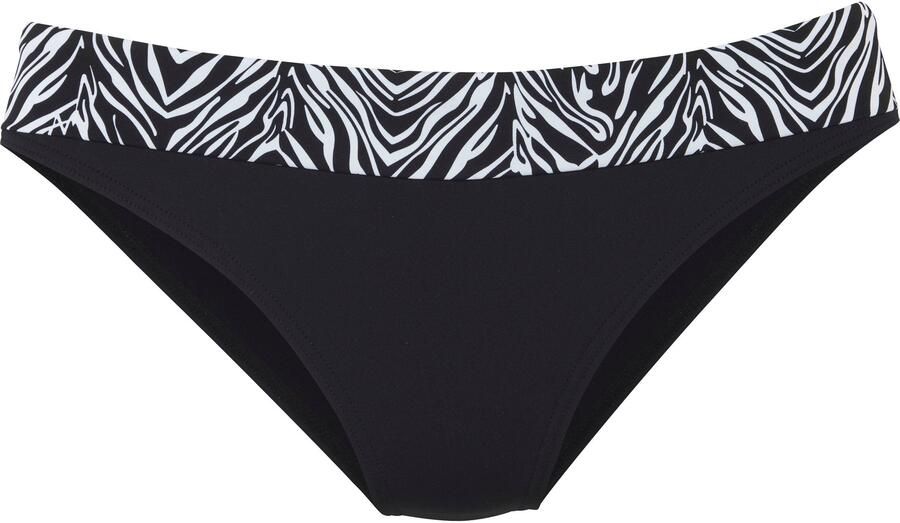 S.Oliver RED LABEL Beachwear Bikinibroekje Kanto met omgeslagen tailleband in dieren-design - Foto 3