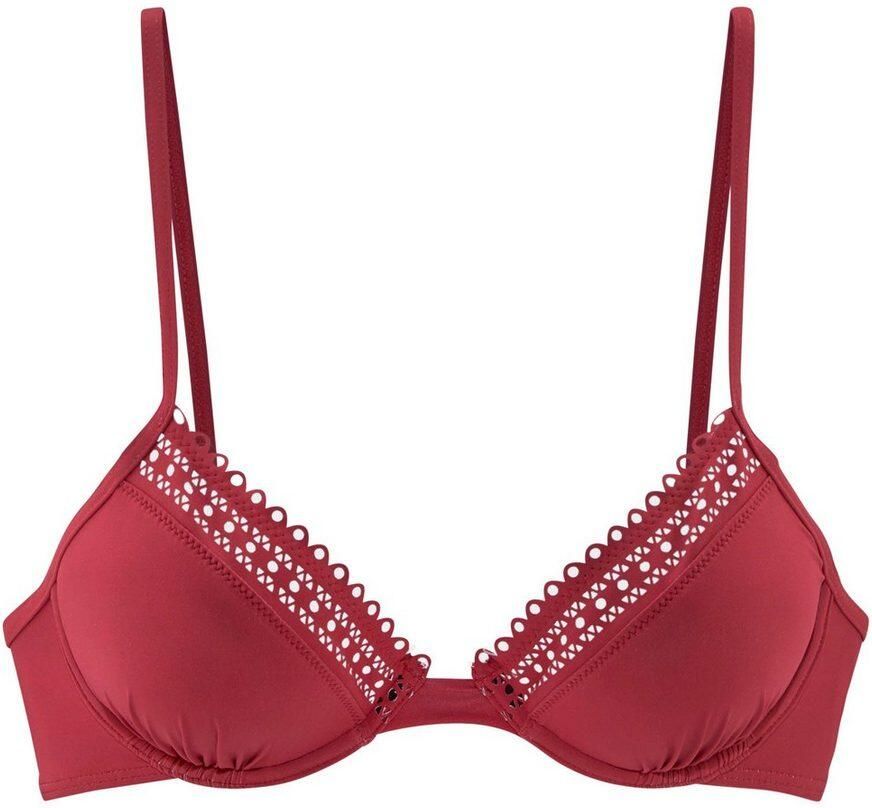 S.Oliver RED LABEL Beachwear Bikinitop met beugels Aiko met gehaakte look