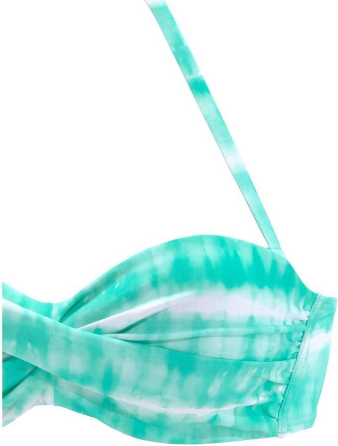 S.Oliver RED LABEL Beachwear Bikinitop met beugels Enja met batikprint en wikkel-look - Foto 2