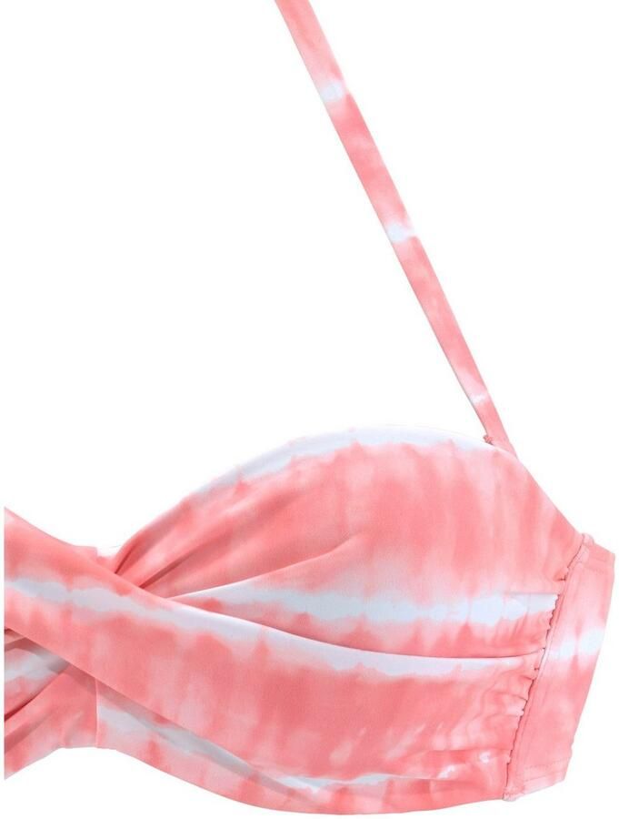 S.Oliver RED LABEL Beachwear Bikinitop met beugels Enja met batikprint en wikkel-look - Foto 4