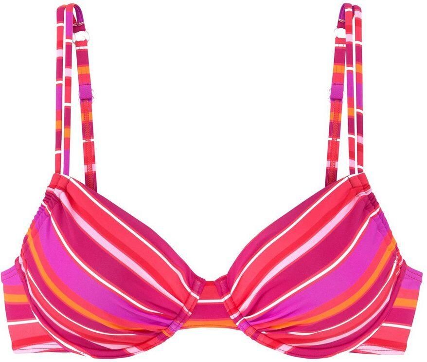 S.Oliver RED LABEL Beachwear Bikinibroekje zij-reguleerbaar en met trendy streepdesign